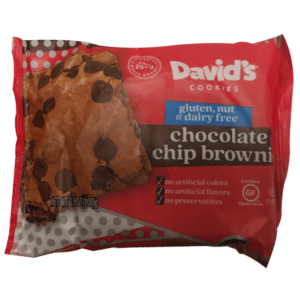 David's Gluten Free Chocolate Chip Brownie